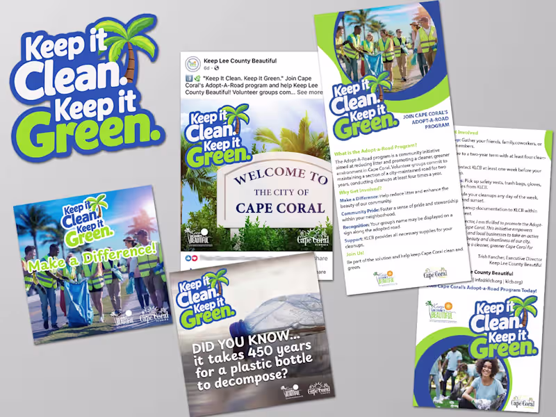 Cover image for Adopt-A-Road Awareness Campaign for Keep Lee County Beautiful