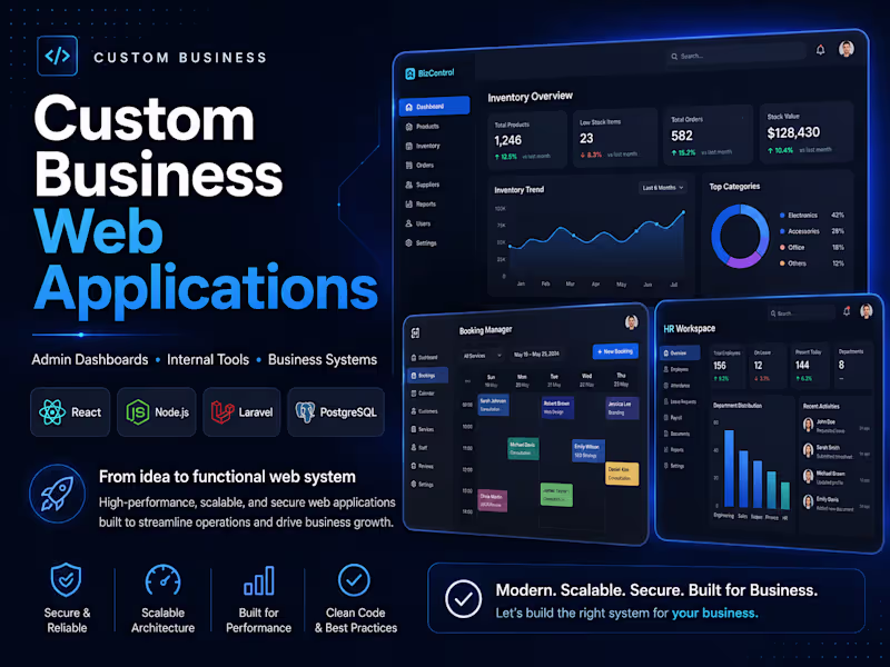 Cover image for Custom Business Web Application Development