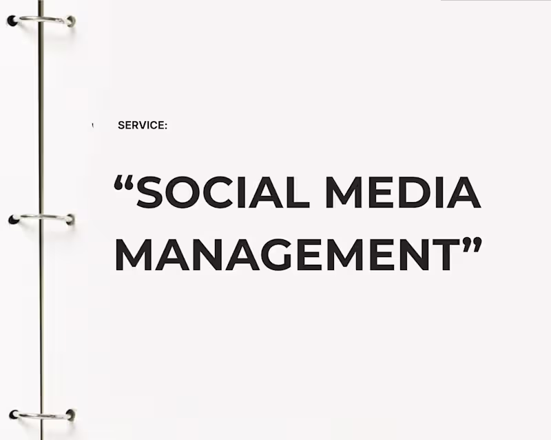 Cover image for Social Media Management