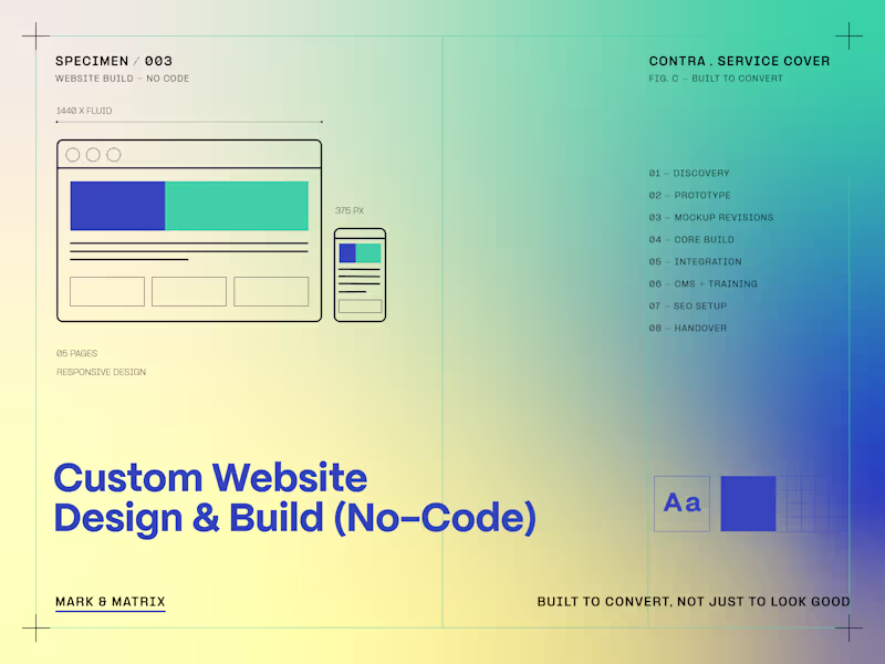 Cover image for Website Design — Built to Convert, Not Just Look Good (No-Code)