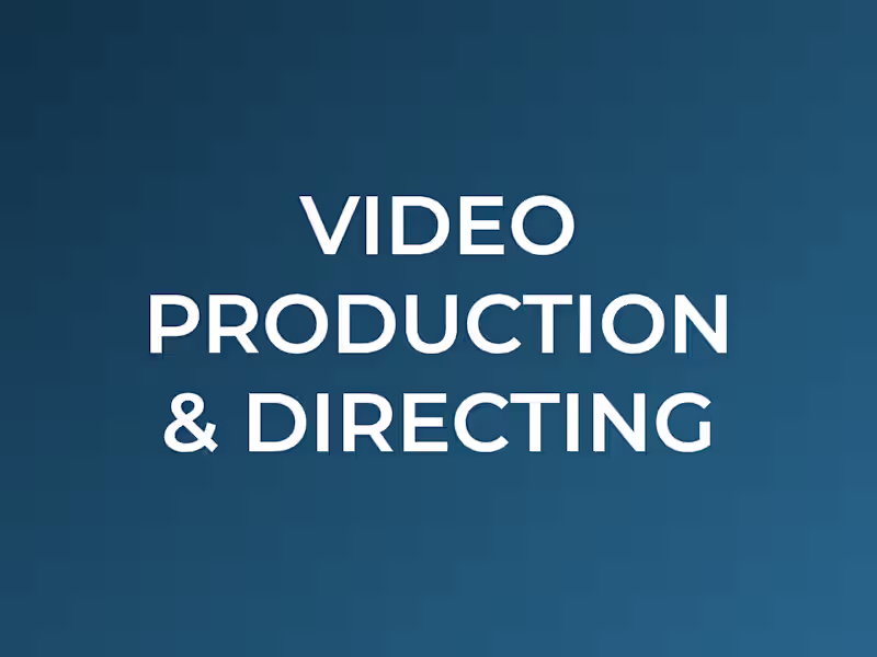 Cover image for Video Production & Directing