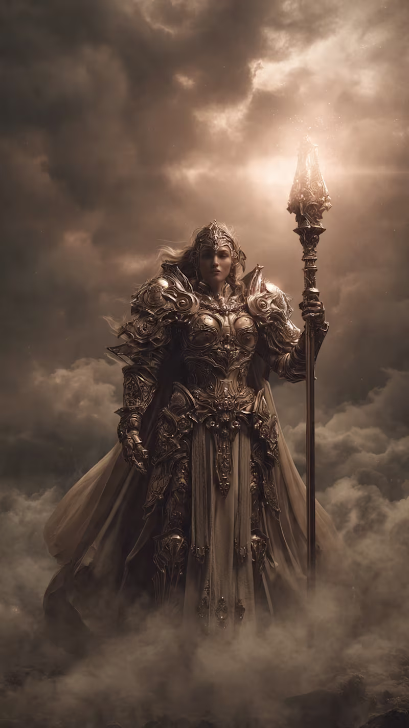 Cover image for Epic Fantasy Character & Warrior Book Cover Design