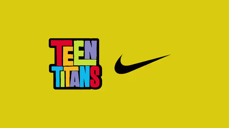 Cover image for fictional collaboration between Teen Titans and Nike