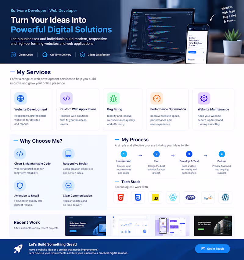 Cover image for Modern Website & Software Development Services