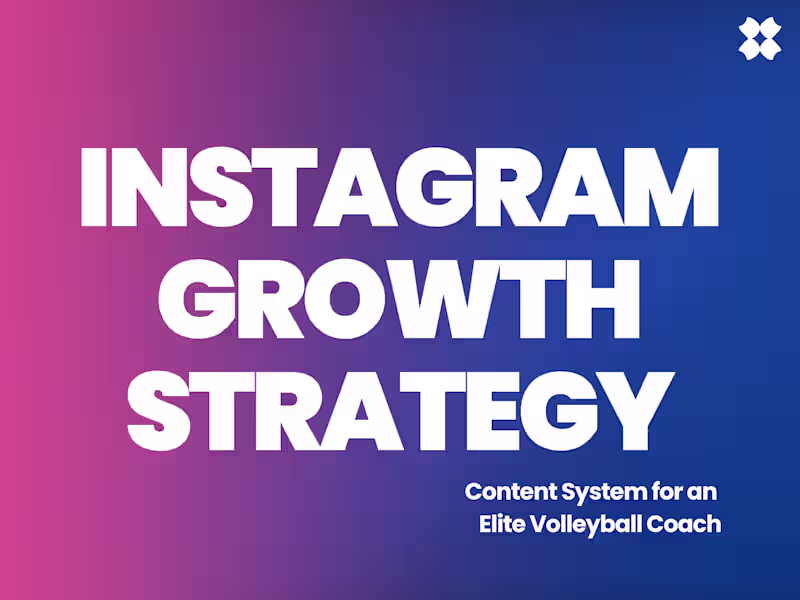 Cover image for Instagram Growth Strategy for Volleyball Coach