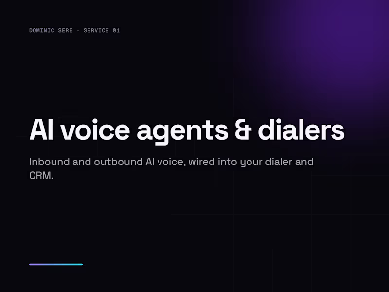 Cover image for AI Voice Agents & Dialers