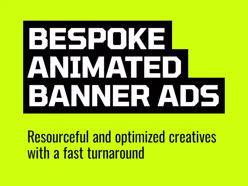 Cover image for Animated HTML5 Display Banners