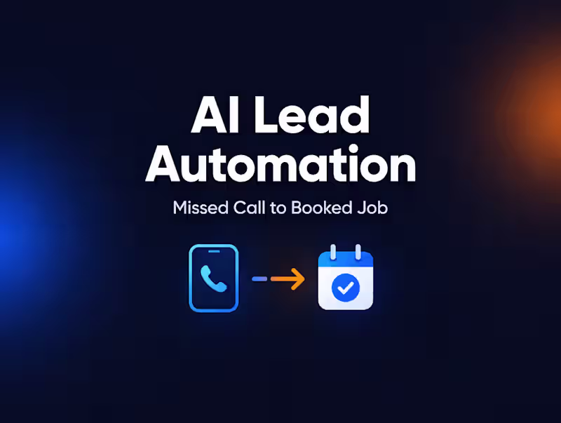 Cover image for AI Lead Automation with n8n (Missed-Call to Booking)