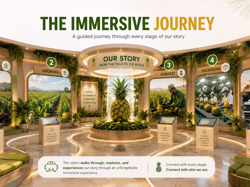 Cover image for Immersive Pineapple Journey
We designed an