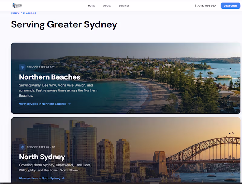 Cover image for Business Website for an Australian Electrical Contractor