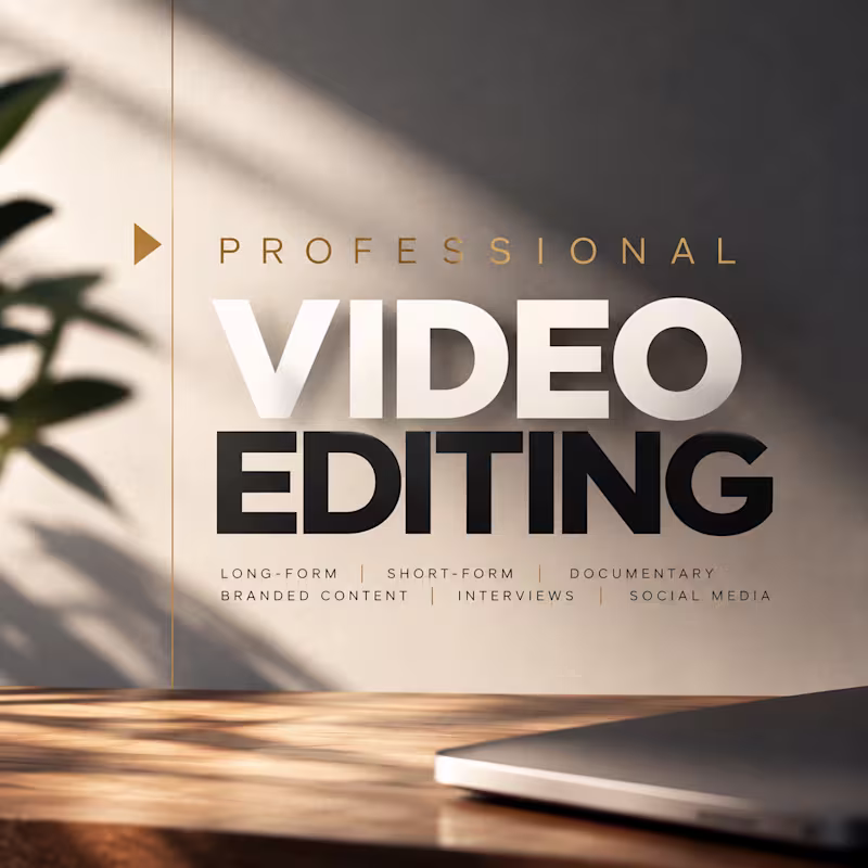 Cover image for Professional Video Editing | Long & Short-Form