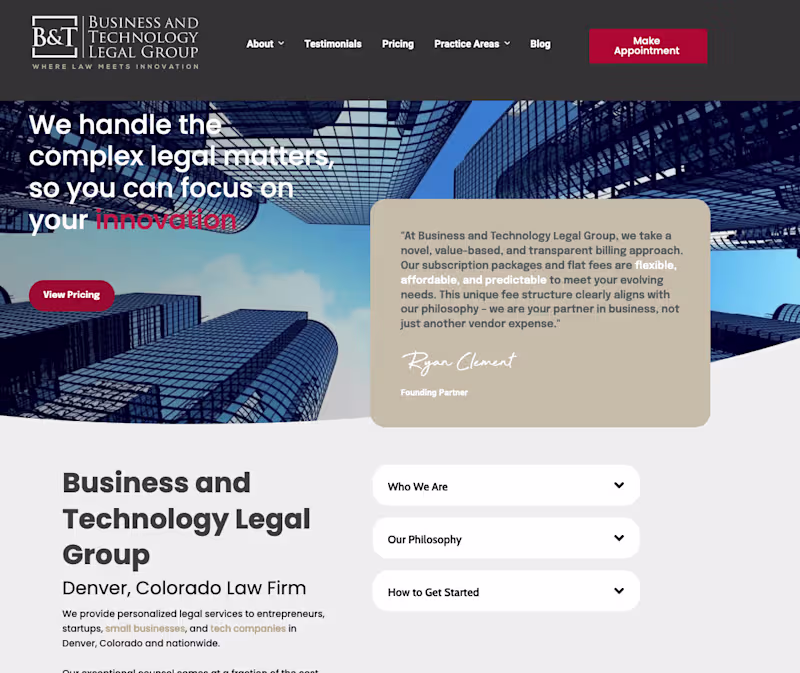 Cover image for Boosting B&T Legal's Online Presence in the Toughest Market