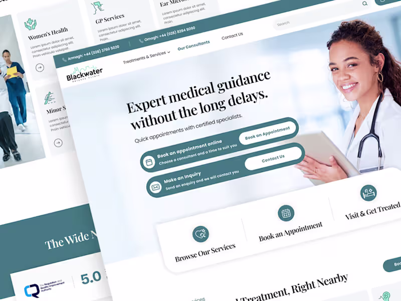Cover image for  Private Healthcare Website Design