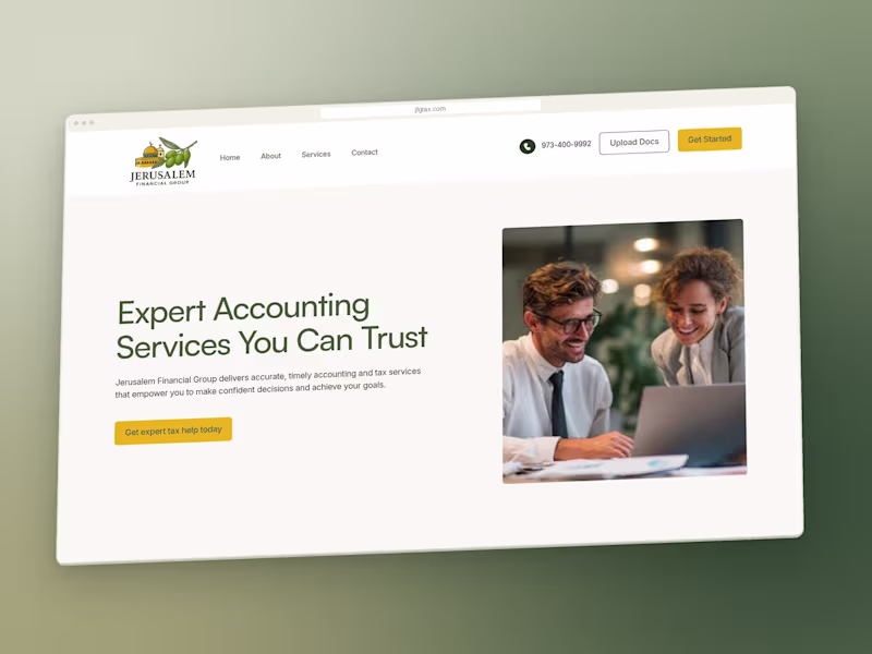 Cover image for Framer Template Customization  for Jerusalem Financial Group