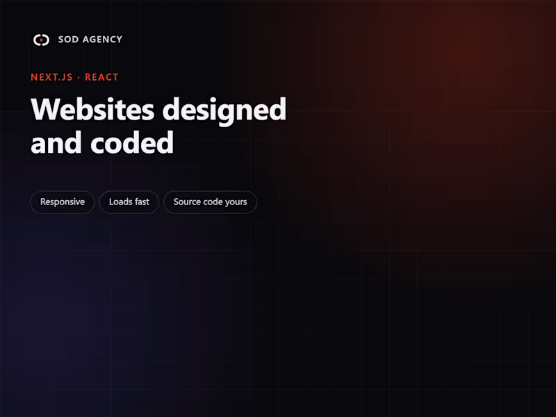 Cover image for Website design and development on Next.js