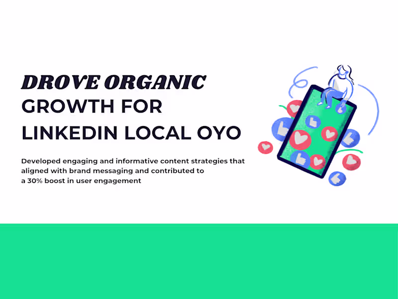 Cover image for Drove organic growth for LinkedIn Local Oyo 