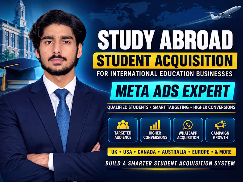 Cover image for Meta Ads & Student Acquisition for Study Abroad Consultancy