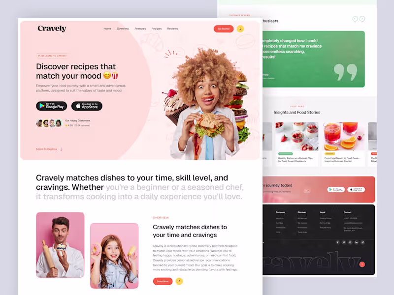 Cover image for Cravely – Mood Based Recipe Discovery