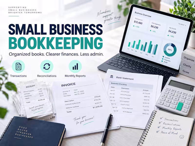 Cover image for Small Business Bookkeeping Support