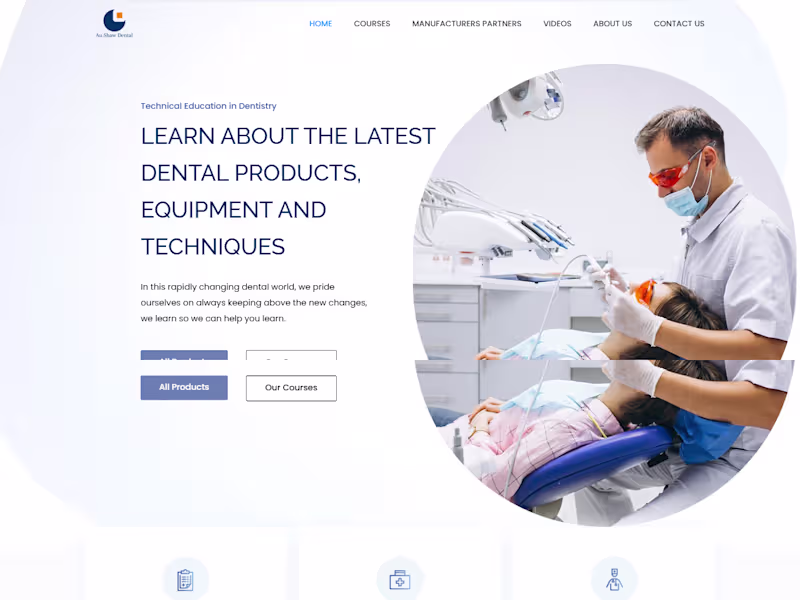 Cover image for Technical Education in Dentistry WordPress corporate website