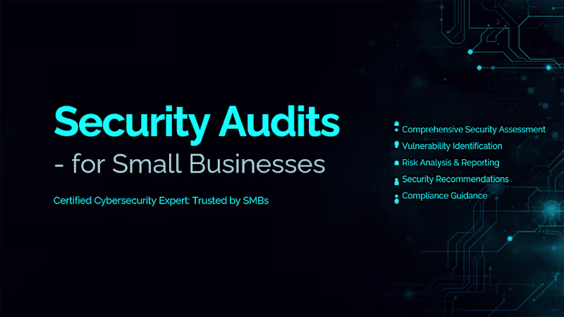 Cover image for I will perform a security audit for your small business.