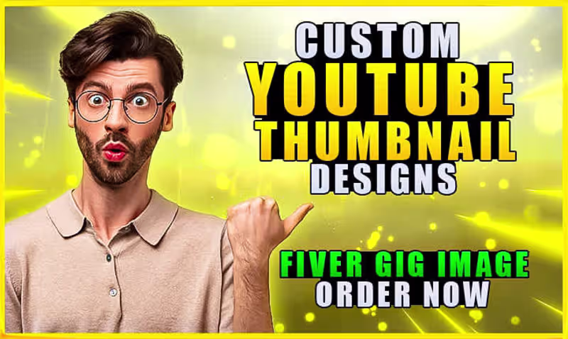 Cover image for YouTube Thumbnails Design & Gig Image