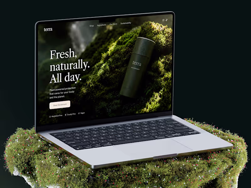 Cover image for Terra — Natural Deodorant Landing