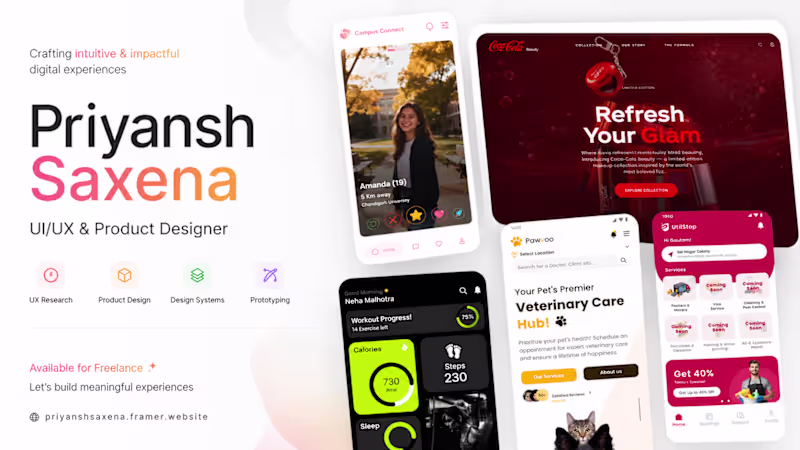 Cover image for UI/UX Design for Mobile Apps & SaaS Products