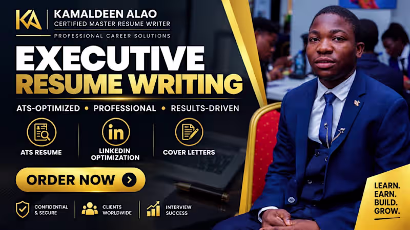 Cover image for Executive Resume Writing
Created a professional,
