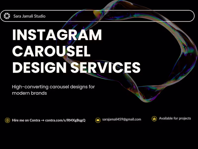 Cover image for Startup Pitch Deck & Instagram Carousel Design in Canva