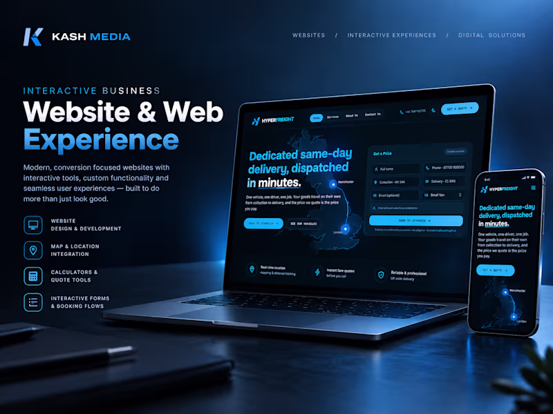 Cover image for Interactive Business Website & Web Experience