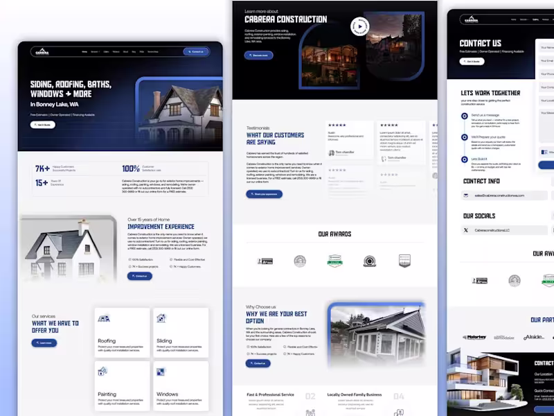 Cover image for Cabrera Renovations Website Design