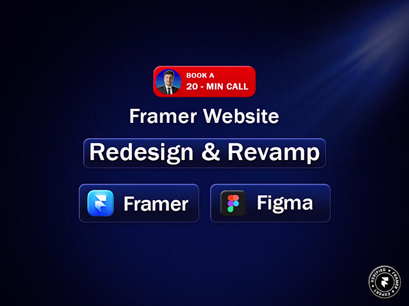 Cover image for Framer Website Redesign & Revamp. Modern, High-Converting Sites