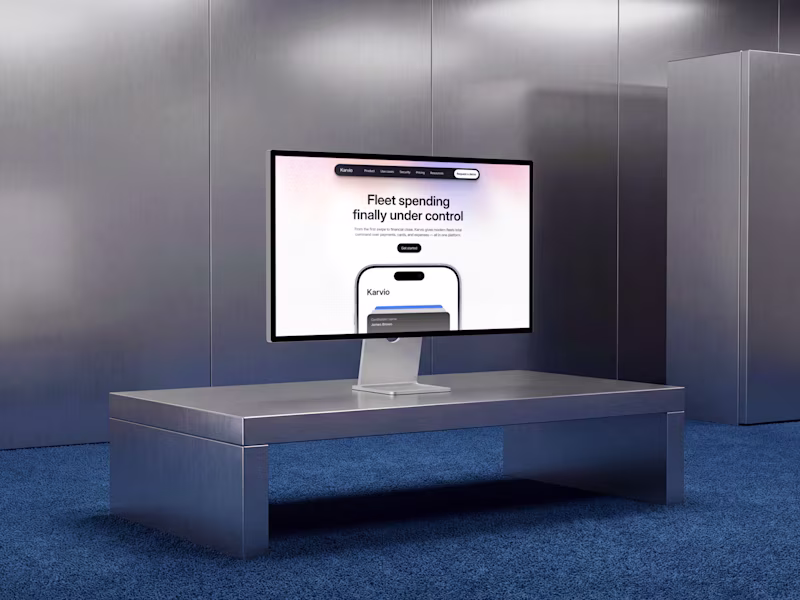Cover image for Karvio — Brand Identity and Web Landing Design Execution