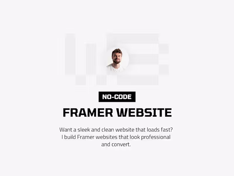 Cover image for Framer Website -  Design + Build up (Multi-Page)