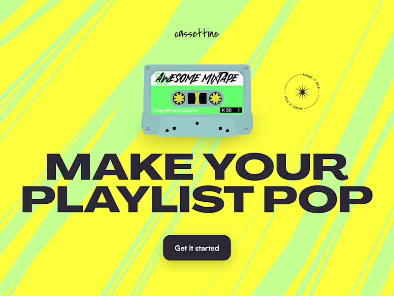Cover image for Cassettine - Make your Playlist Pop