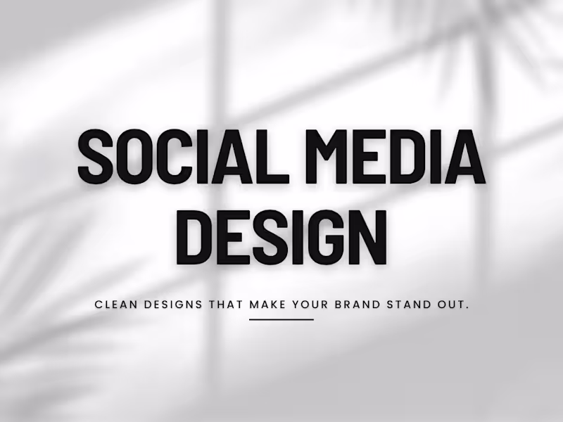 Cover image for Social Media Design