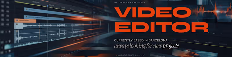 Cover image for Video Editing for Commercials & Brand Films