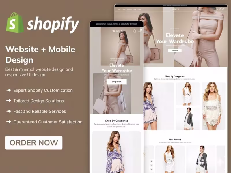 Cover image for Shopify Store Design | Conversion-Focused eCommerce UX