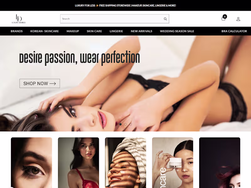 Cover image for Luxury Desires — Custom Shopify