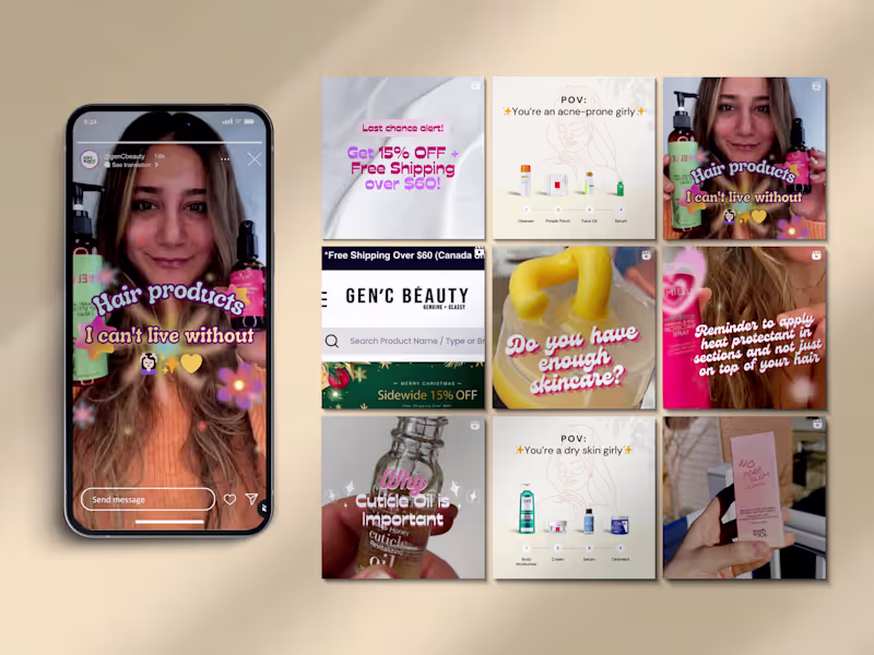 Cover image for Beauty in Every Scroll - Social Media Content Creation