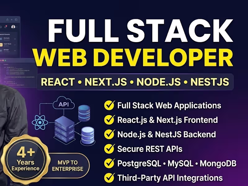 Cover image for Full Stack Developer | SaaS Developer