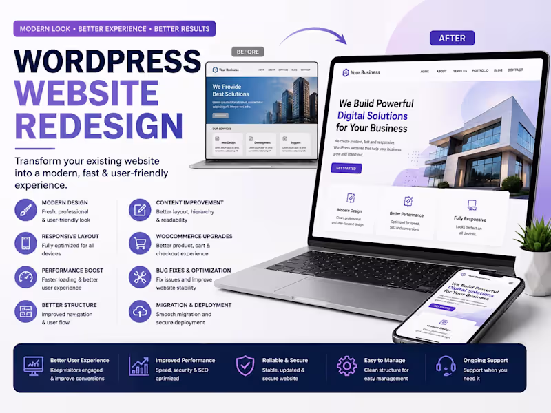 Cover image for WordPress Website Redesign