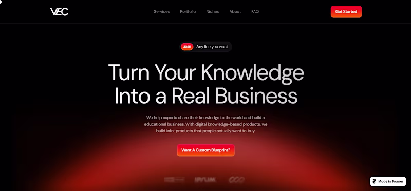Cover image for Framer website design