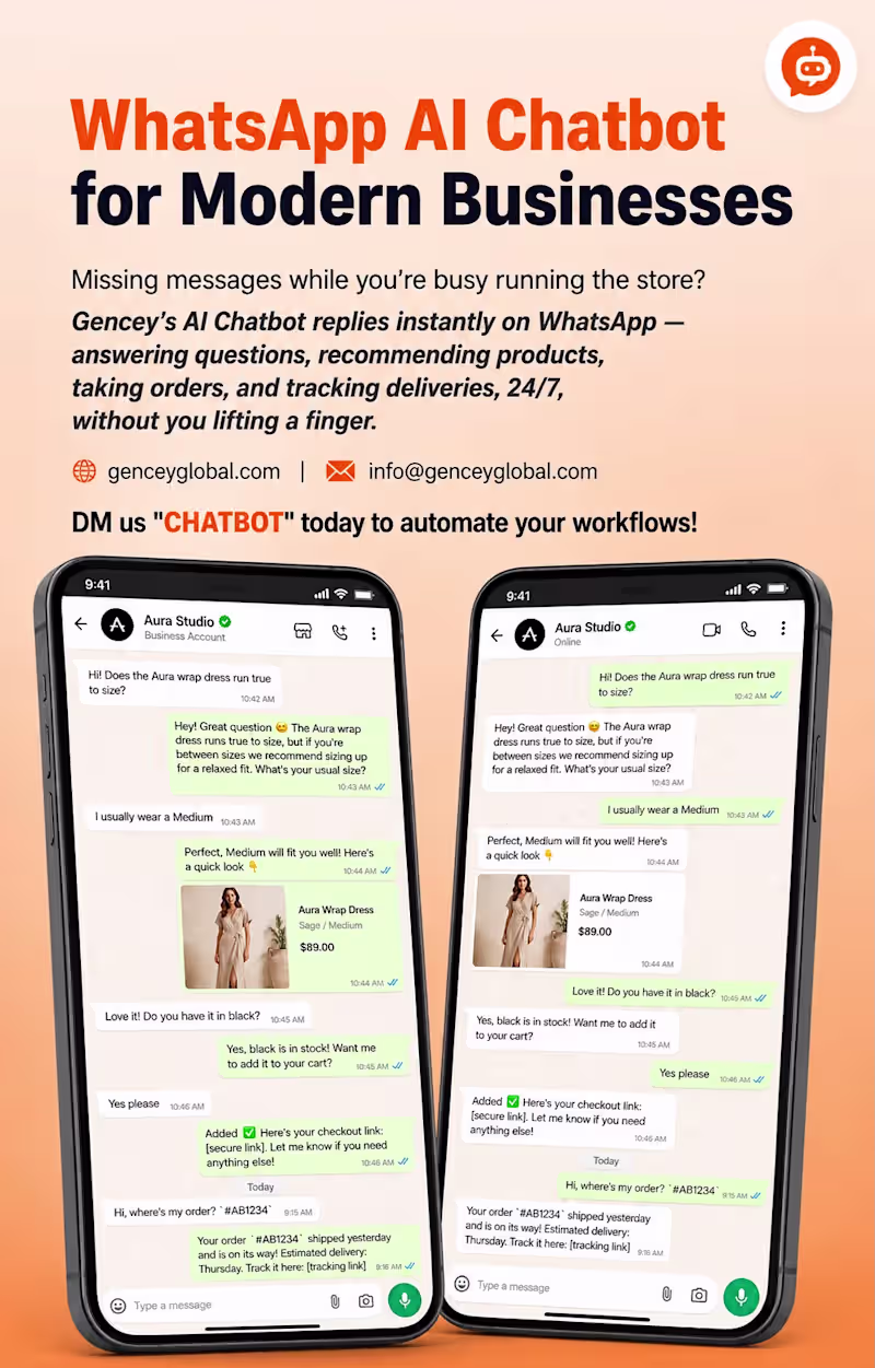 Cover image for WhatsApp AI Chatbot Development