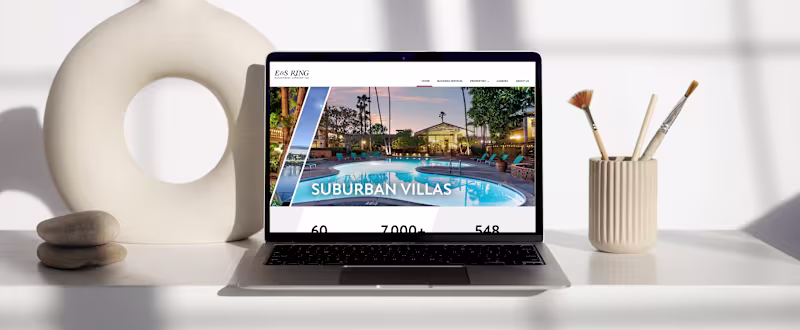Cover image for Transforming Spaces | Website Revamp for E&S Ring Co. 
