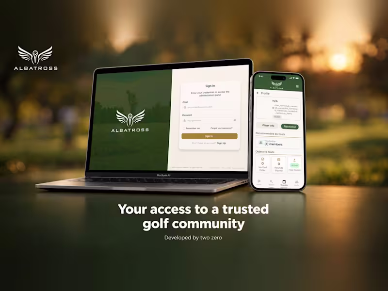 Cover image for Albatross Network: FlutterFlow Mobile App for Private Golf Club 