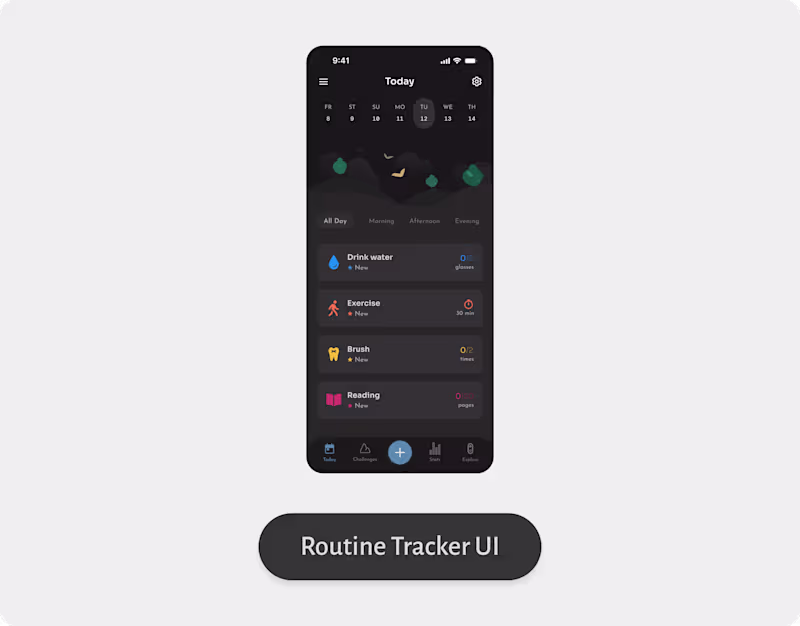 Cover image for Habit Tracker UI