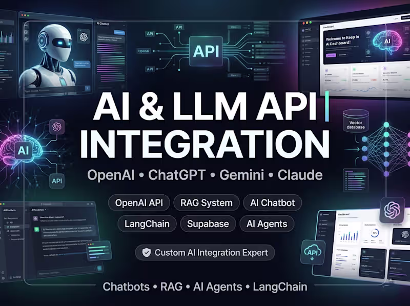Cover image for OpenAI, ChatGPT or Gemini API Integrated Into Your App