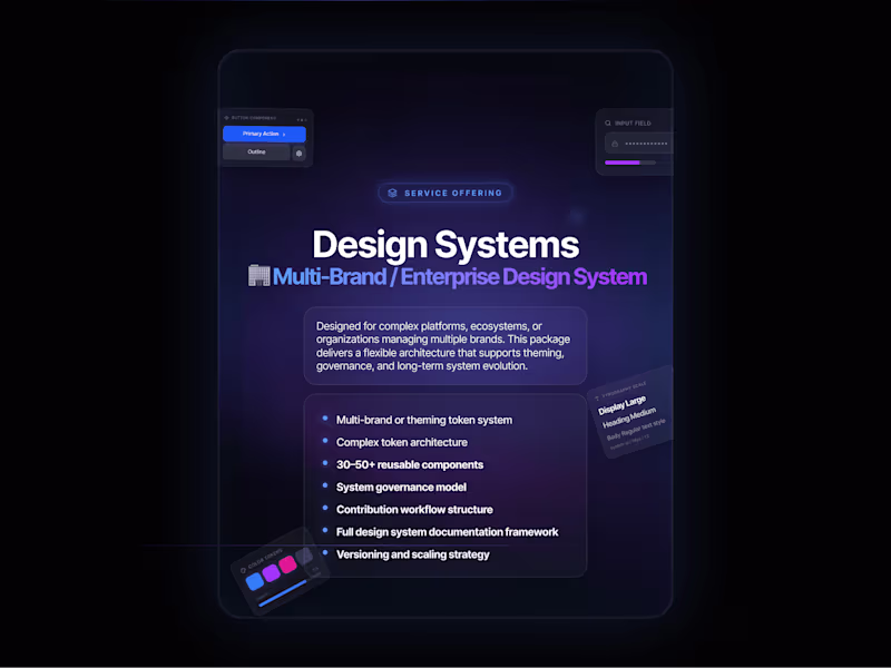 Cover image for 🏢 Design System - Figma Multi-Brand / Enterprise Design System